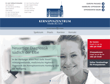 Tablet Screenshot of kernspinzentrum-hamburg-sued.de
